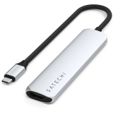 station daccueil Satechi 6-in-1 USB-C Slim Multiport Adapter Silver (ST-P6SS)