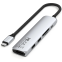 station daccueil Satechi 6-in-1 USB-C Slim Multiport Adapter Silver - ST-P6SS - photo 3