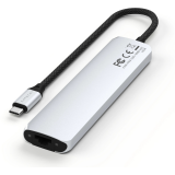 station daccueil Satechi 7-in-1 USB-C Slim Multiport Adapter with Ethernet Silver (ST-P7SS)