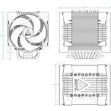 Ventilateur pour processeur de serveur Arctic Freezer 4U-M Rev. 2 (ACFRE00133B)