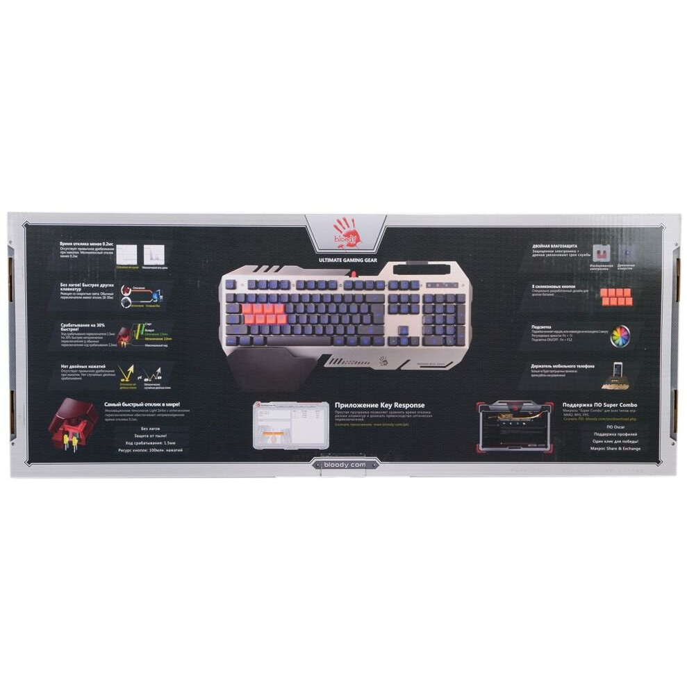 Clavier A4Tech Bloody B418 Grey - photo 4