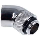 Adaptateur dangle pour refroidissement liquide Alphacool Eiszapfen 45° rotatable - Chrome (17247)