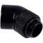 Adaptateur dangle pour système de refroidissement liquide Alphacool Eiszapfen 45° rotatable - Deep Black (17246)