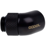 Adaptateur dangle pour système de refroidissement liquide Alphacool Eiszapfen 45° rotatable - Deep Black (17246)