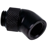 Adaptateur dangle pour système de refroidissement liquide Alphacool Eiszapfen 45° rotatable - Deep Black (17246)
