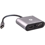 Connection de couple USB Type-C - HDMI/3xUSB/VGA/Audio, VCOM CU425M