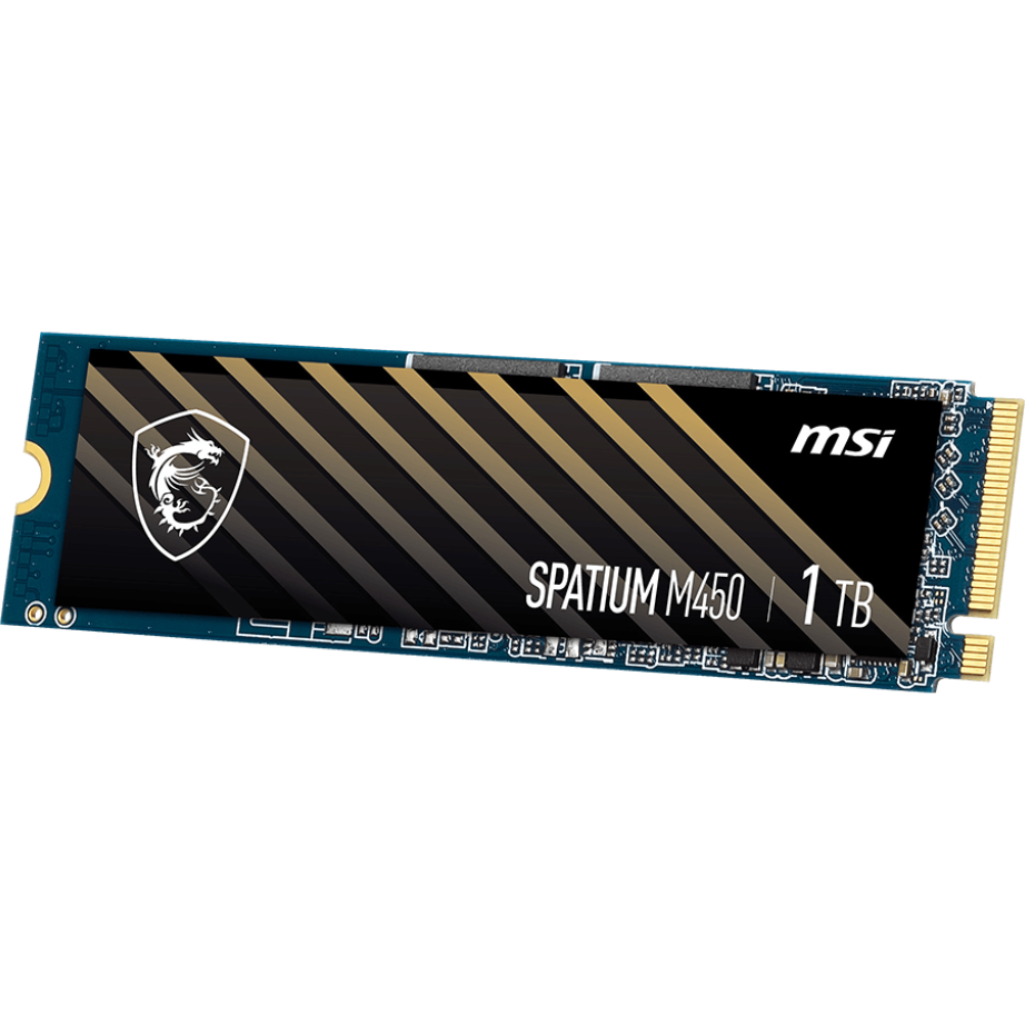 stockage SSD 1TB MSI SPATIUM M450 V1 (SPATIUM M450 PCIe 4.0 NVMe M.2 1TB V1) - S78-440L0M0-P83 - photo 2