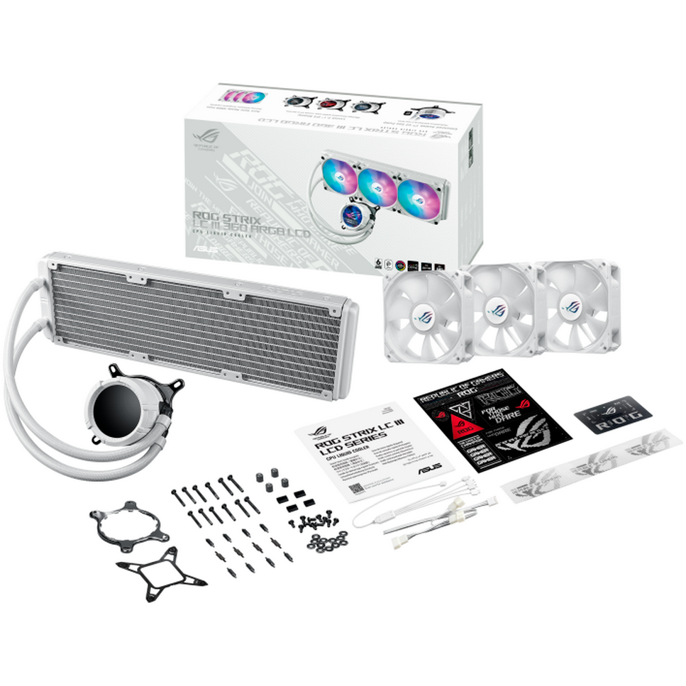Système de refroidissement liquide ASUS ROG STRIX LC III 360 ARGB LCD White - 90RC00W2-M0UAY0 - photo 10