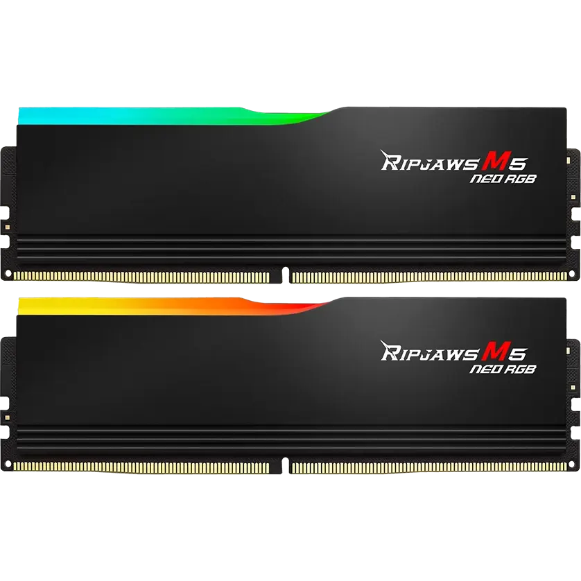 Mémoire vive 32GB DDR5 6000MHz G.Skill Ripjaws M5 Neo RGB (F5-6000J3636F16GX2-RM5NRK) (2x16GB KIT)