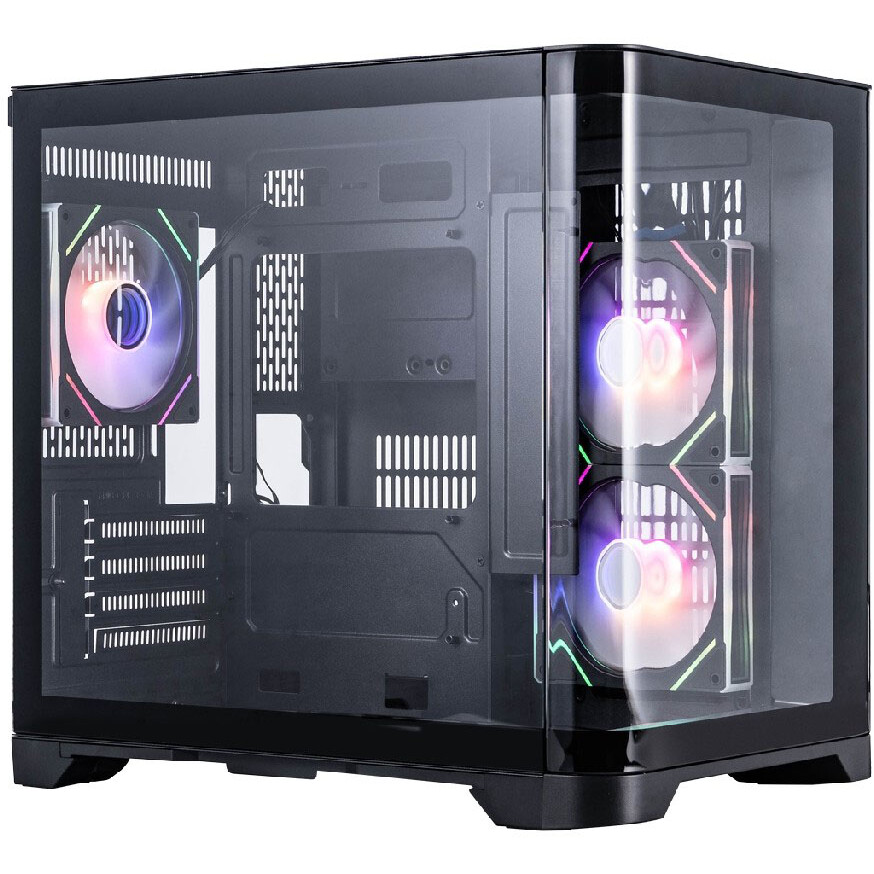 Boîtier 1STPLAYER UView UV5 ARGB Black - UV5-BK-2FC7R-1FC7