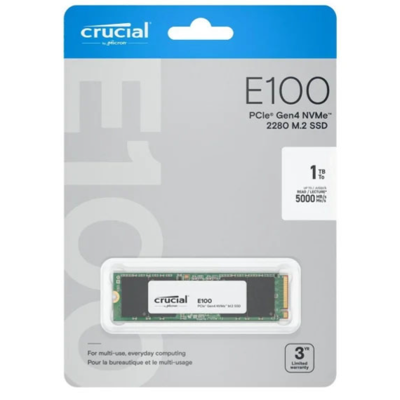 stockage SSD 1TB Crucial E100 (CT1000E100SSD8) - photo 4