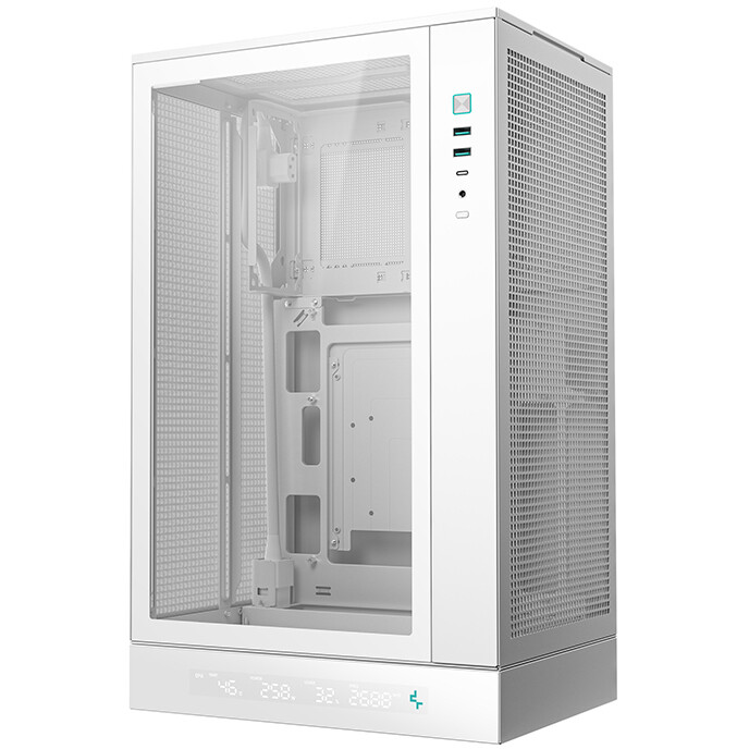 Boîtier DeepCool CH270 Digital White - R-CH270-WHNDM0-G-1