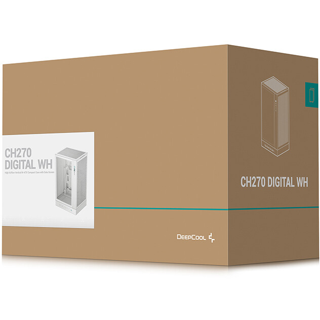 Boîtier DeepCool CH270 Digital White - R-CH270-WHNDM0-G-1 - photo 11