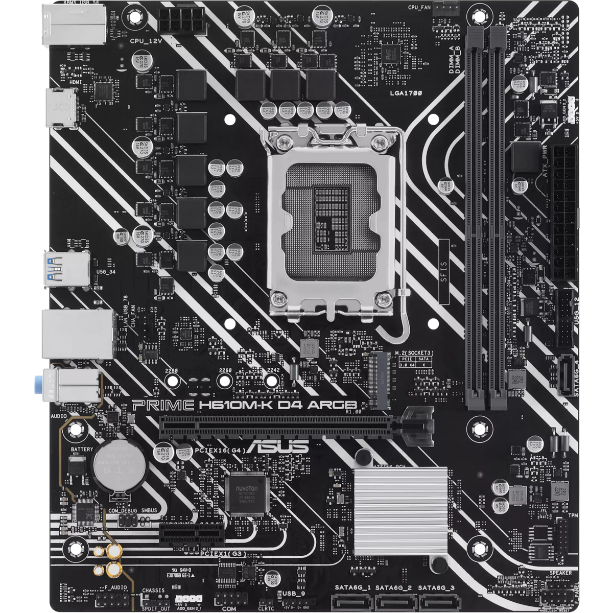 Carte mère ASUS PRIME H610M-K D4 ARGB