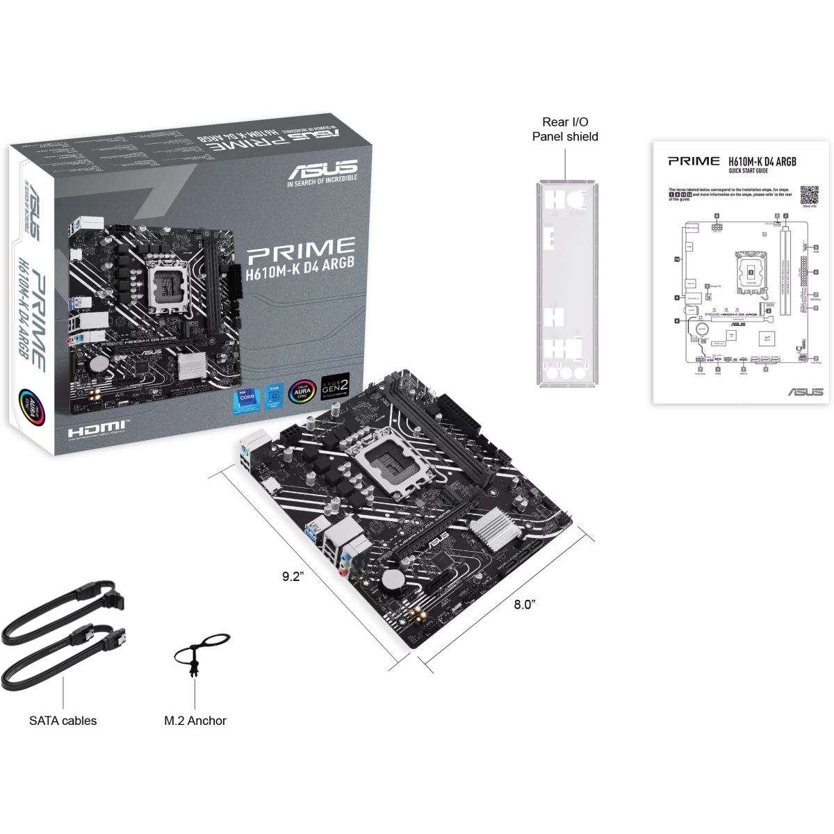 Carte mère ASUS PRIME H610M-K D4 ARGB - photo 6