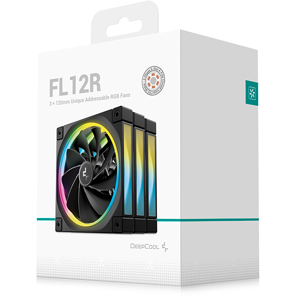 Ventilateur pour boîtier DeepCool FL12R (3 pcs) - FL12R-3 IN 1 - photo 7
