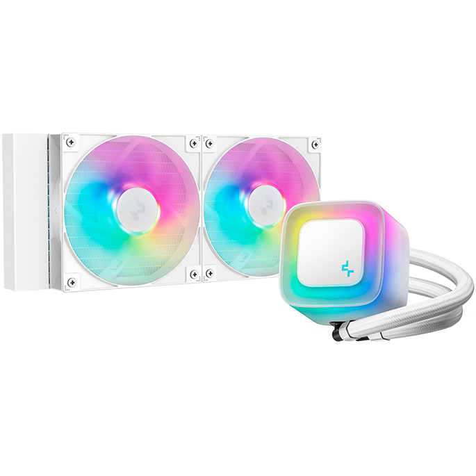 système de refroidissement liquide DeepCool LE240 WH V2 - R-LE240-WHAMMN-G-2