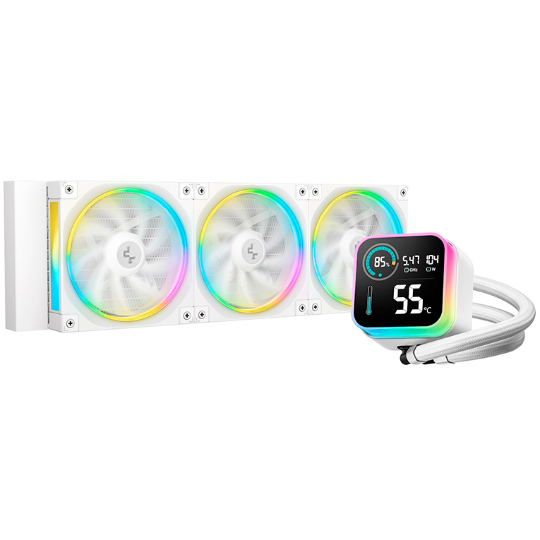 Système de refroidissement liquide DeepCool LQ360 WH - R-LQ360-WHDSMC-G-1