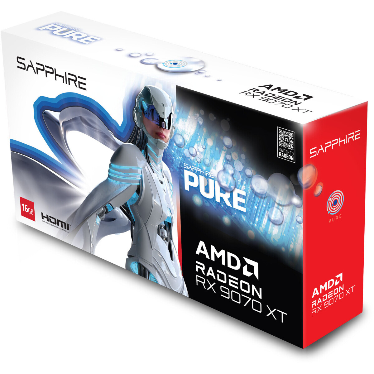 carte graphique AMD Radeon RX 9070 XT Sapphire Pure 16GB (11348-02-20G) - photo 7