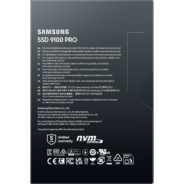 stockage SSD 2TB Samsung 9100 PRO (MZ-VAP2T0BW) - photo 7