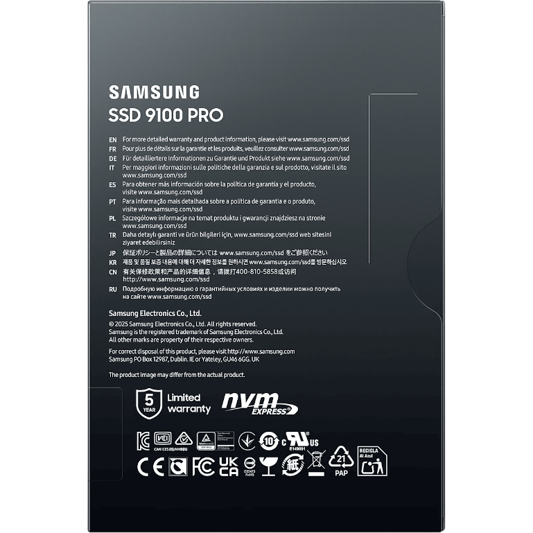 stockage SSD 4TB Samsung 9100 PRO (MZ-VAP4T0BW) - photo 7