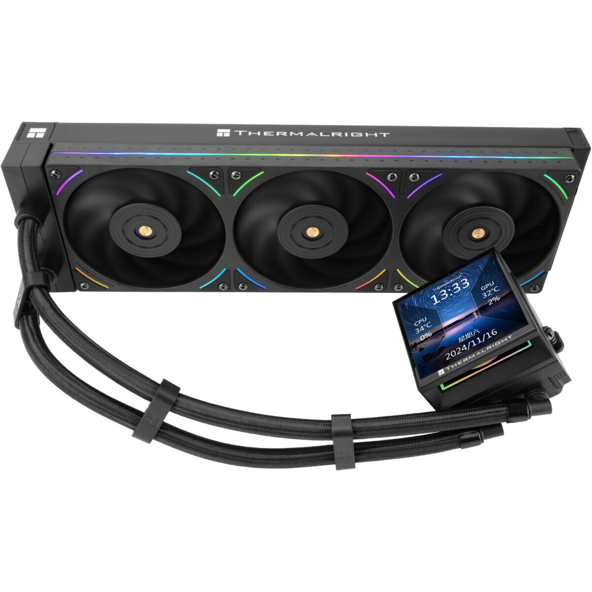 système de refroidissement liquide Thermalright Hyper Vision 360 UB Black ARGB - H-VISION-360-UB-BL-ARGB - photo 7