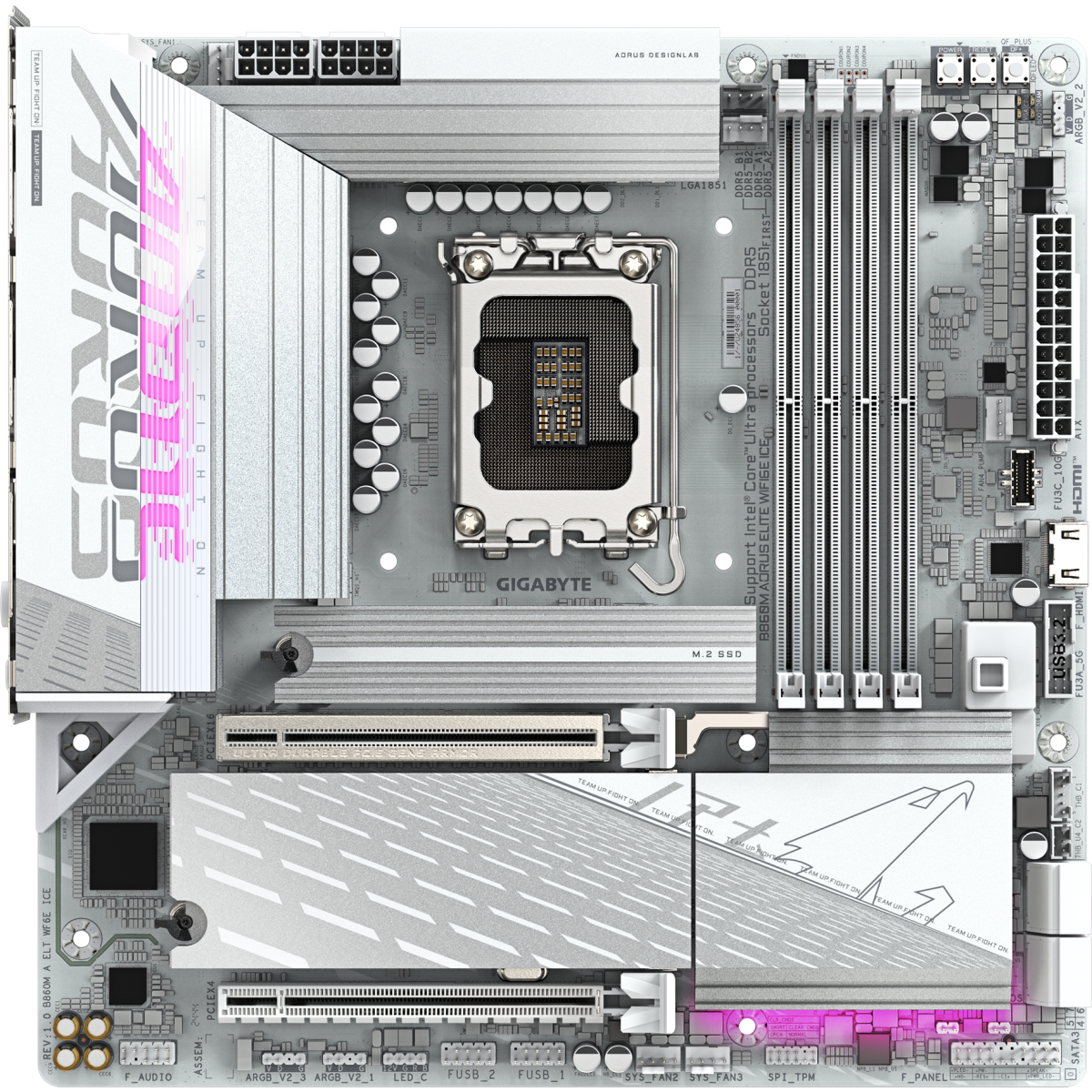 carte mère Gigabyte B860M AORUS ELITE WIFI6E ICE