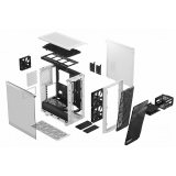 Datoru korpuss Fractal Design Meshify 2 Compact TG White (FD-C-MES2C-05)