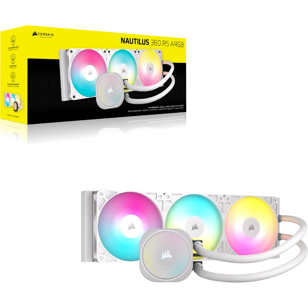 Système de refroidissement liquide Corsair NAUTILUS 360 RS ARGB White - CW-9060095-WW - photo 10