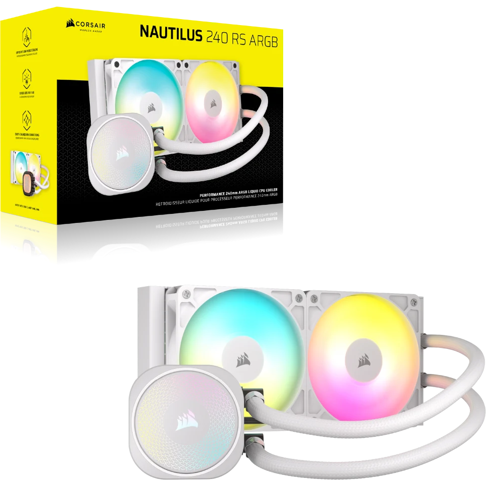 système de refroidissement liquide Corsair NAUTILUS 240 RS ARGB White - CW-9060094-WW - photo 11