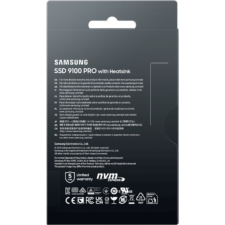 Stockage SSD 1TB Samsung 9100 PRO (MZ-VAP1T0CW) - photo 9