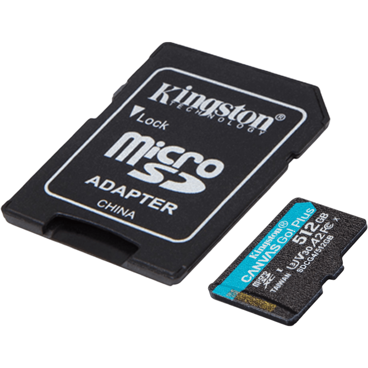 carte mémoire 512GB MicroSD Kingston Canvas Go! Plus + SD adapter (SDCG4/512GB)