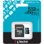 carte mémoire 512GB MicroSD Kingston Canvas Go! Plus + SD adapter (SDCG4/512GB) - photo 3