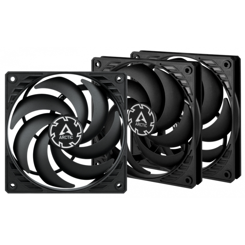Ventilateur pour boîtier Arctic P12 Slim PWM PST (3 pcs) - ACFAN00275A