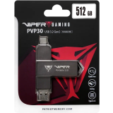 Disque dur SSD externe 512GB Patriot Viper PVP30 (PVP30512G28UDG)
