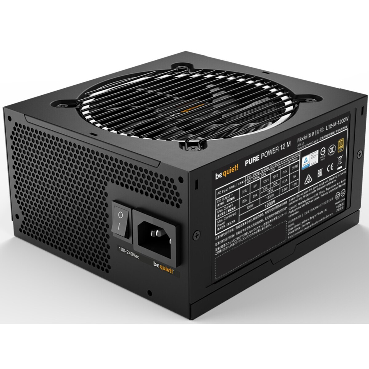 alimentation électrique 1200W Be Quiet Pure Power 12 M - BN346 - photo 4