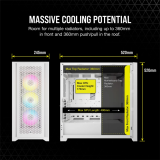 Boîtier Corsair iCUE 5000D RGB Airflow White (CC-9011243-WW)