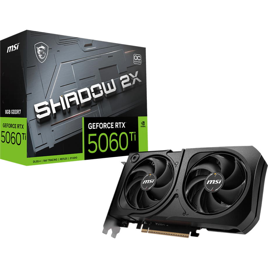 carte graphique NVIDIA GeForce RTX 5060 Ti MSI OC 8GB (RTX 5060 Ti 8G SHADOW 2X OC PLUS) - photo 5