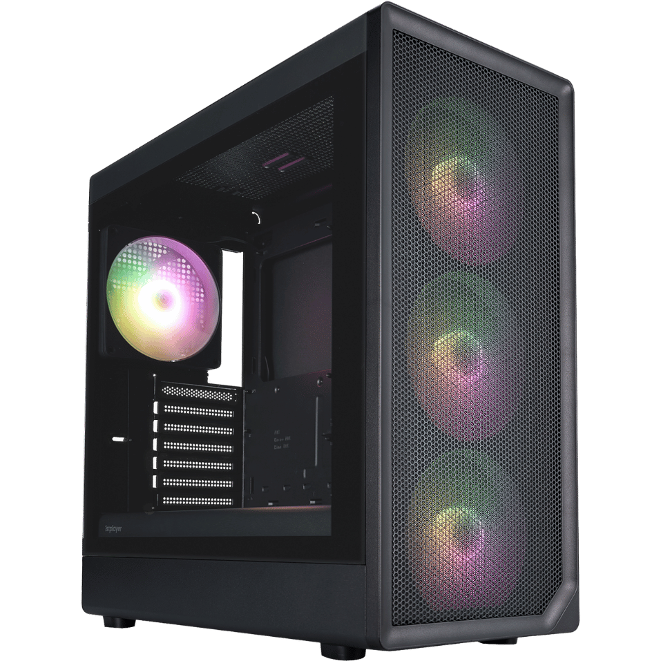 Boîtier 1STPLAYER AU8 ARGB Black - AU8-BK-4FE7-14