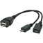 Pārejas savienojums Gembird USB 2.0 A (F) - Micro USB B (M), 0.15m (A-OTG-AFBM-04)
