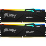 Mémoire vive 64GB DDR5 6000MHz Kingston Fury Beast RGB (KF560C36BBE2AK2-64) (2x32GB KIT)