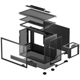 Boîtier DeepCool CH160 Plus Black (R-CH160-BKNGM0-G)