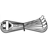 Câble dalimentation du ventilateur Hyperline KL-FCRD-4F-EU-1.8-BK