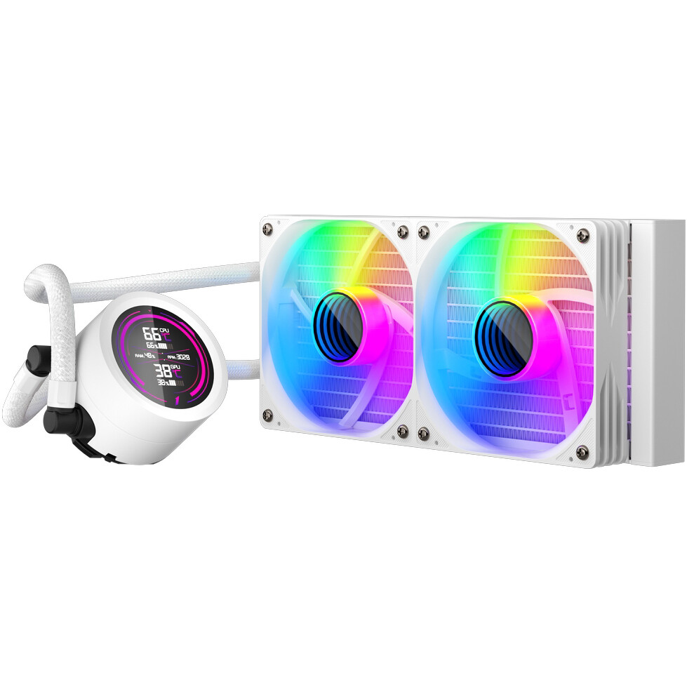 Système de refroidissement liquide 1STPLAYER TS4 240 White - TS4-240-WH - photo 2