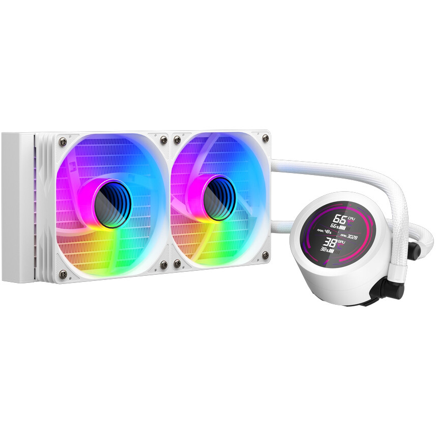 Système de refroidissement liquide 1STPLAYER TS4 240 White - TS4-240-WH - photo 3