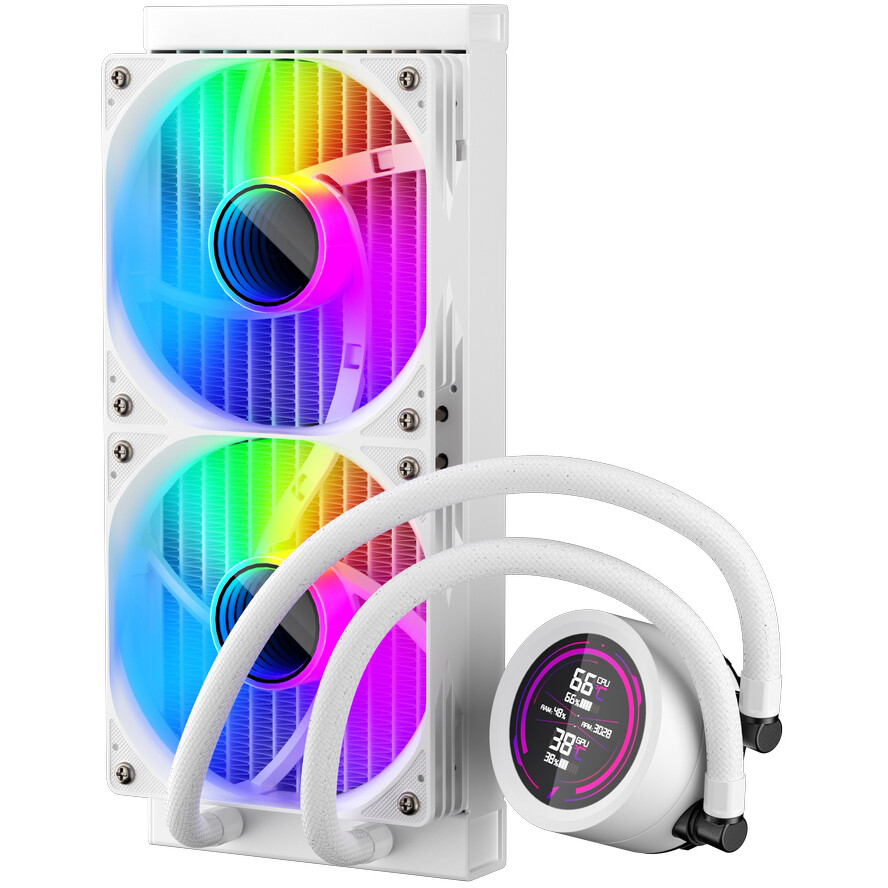 Système de refroidissement liquide 1STPLAYER TS4 240 White - TS4-240-WH - photo 4