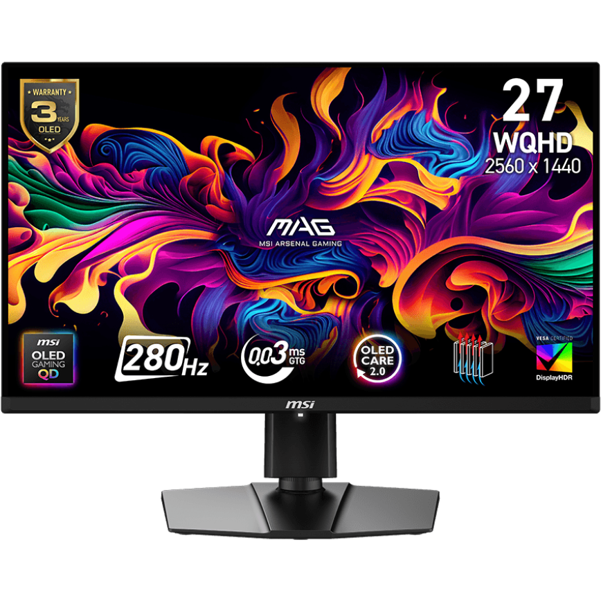 Écran MSI 27" MAG 271QP QD-OLED X28 - 9S6-3CF19T-001