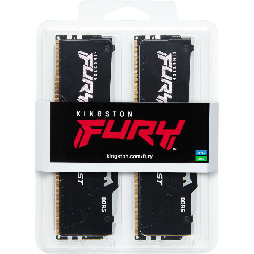 mémoire vive 64GB DDR5 5600MHz Kingston Fury Beast RGB (KF556C40BB2AK2-64) (2x32GB KIT) - photo 3