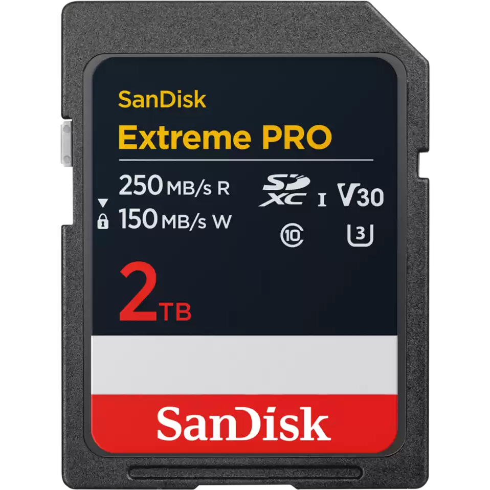 carte mémoire 2TB SD SanDisk Extreme Pro (SDSDXXD-2T00-GN4IN)