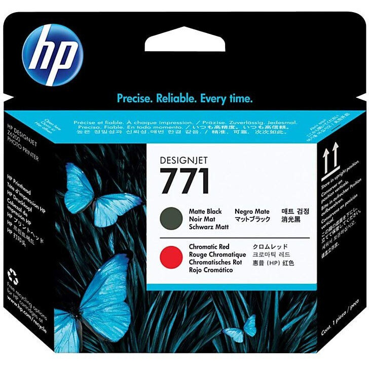 tête dimpression HP CE017A (№771) Matte Black/Chromatic Red